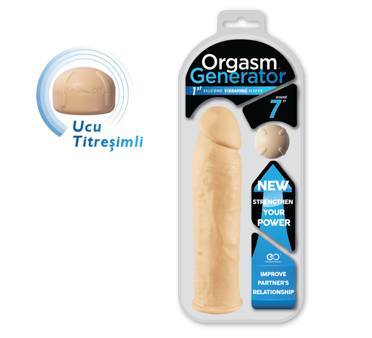 Titreşimli Penis Kılıfı 18 cm Premium Kalite Mahrem Shop Sex Shop